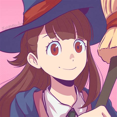 Atsuko Kagari (アツコ・カガリ, Kagari Atsuko?), more commonly known by her nickname Akko (アッコ?), is the titular main protagonist of Little Witch Academia. She is a first-generation witch from Japan and an admirer of Shiny Chariot. Akko is a slightly pale-skinned girl of average height with long, straight, chestnut brown hair in color which reaches about just below her shoulder ... 